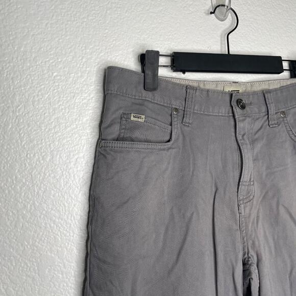 Vans Mens Shorts Size 30 Light Gray Casual 10" Inseam Cotton Everyday Wear - Picture 10 of 16